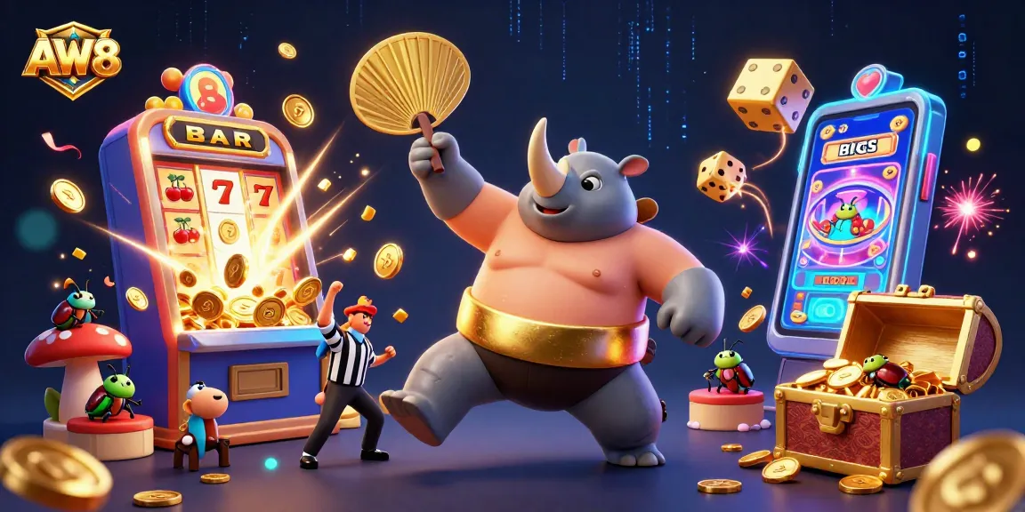 AW8 champions seize casino glory in an electrifying scene filled with dynamic winnings.