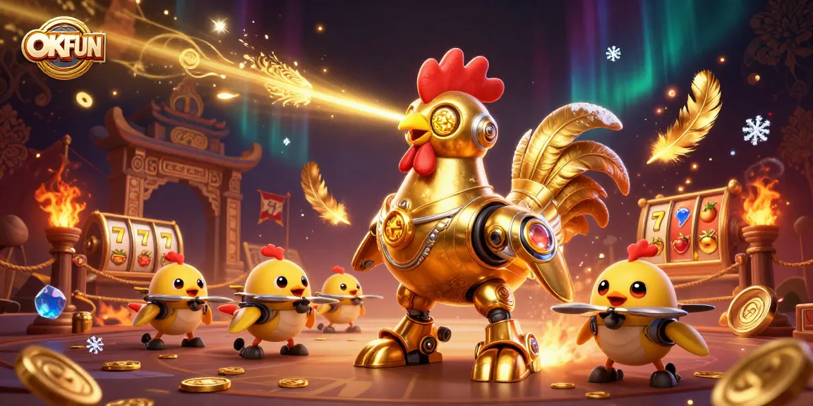 Engage in thrilling gaming at OKFUN Casino with vibrant slot action and unique characters!