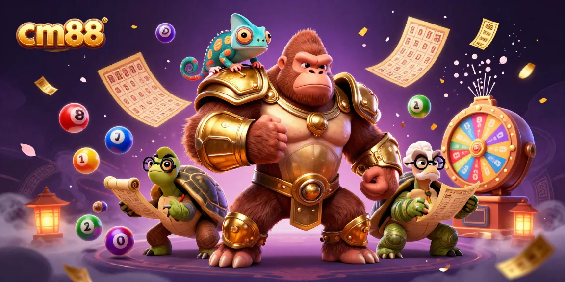 Engage in thrilling gaming adventures at cm88 with colorful lottery elements and dynamic casino atmosphere.
