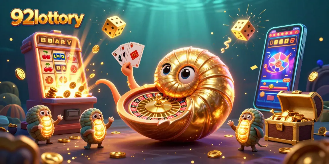 Engage in exciting games at 92lottery with vibrant visuals of jackpot wins and thrilling gameplay.