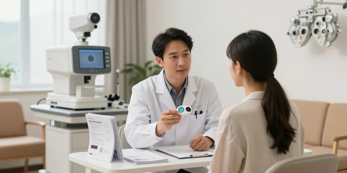 Consultation at SNU Eye Clinic showcasing advanced solutions for eye care and surgery at snuseoulglobal.com/id