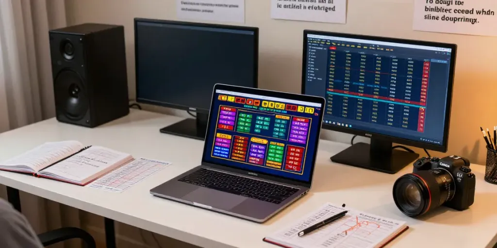 Engaging online gambling scene with a user focused on amanahtoto Togel game strategies.