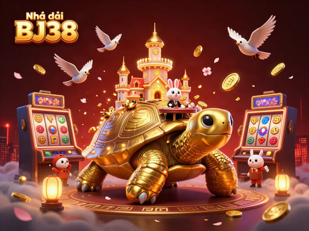 Engage with Nhà cái BJ38 and win big at the vibrant slots featuring golden tortoise and rabbit dealer!