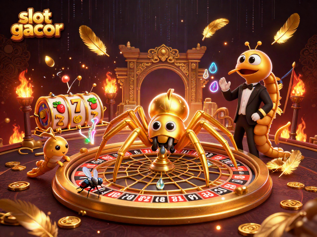 Experience the thrill of slot gacor in a vibrant 3D scene, where characters and game elements collide.