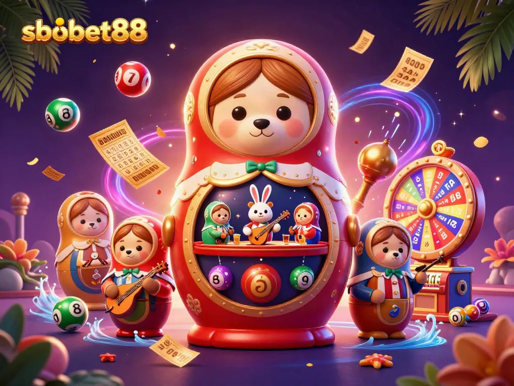 Experience sbobet88 excitement with engaging casino-themed dynamic illustration