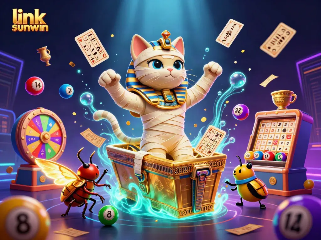 Experience exhilarating gameplay at link sunwin with vibrant 3D casino characters and dynamic lottery elements.