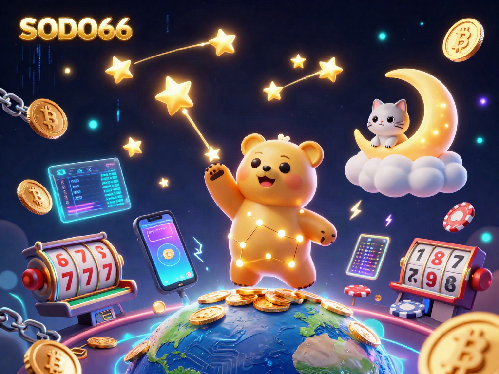 SCOOP UP exciting winnings with SODO66 in this vibrant illustration of casino gaming!