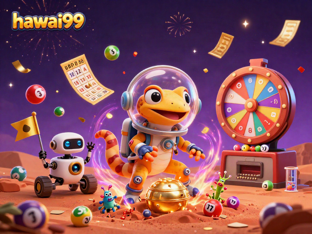 Launch into winning opportunities with hawai99's vibrant casino adventure in a cosmic setting.