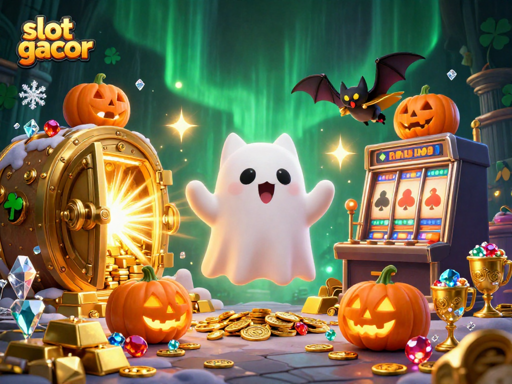 Engage with slot gacor as a friendly ghost cat and bat navigate a haunted casino rich with treasures.