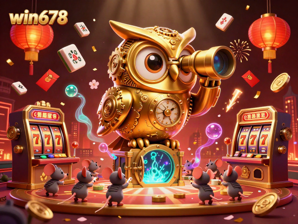 Experience thrilling gameplay with win678's fantastic golden owl and slot machine action!