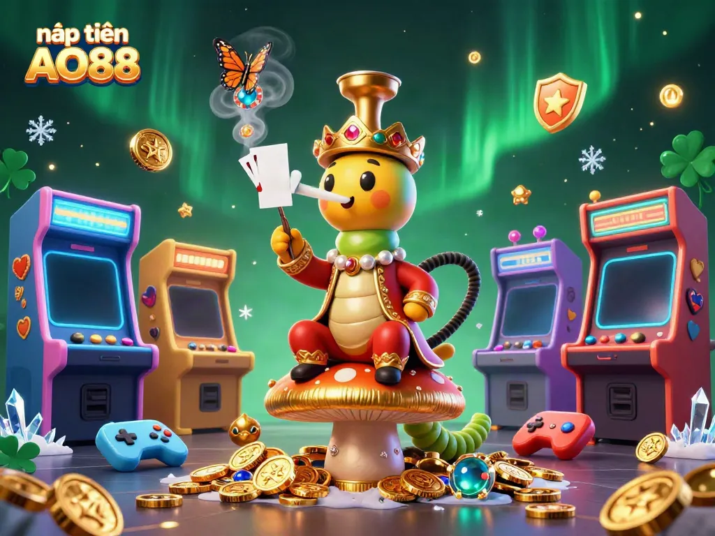 Win big while nạp tiền AO88 in a fabulous casino scene filled with vibrant characters and vivid elements.
