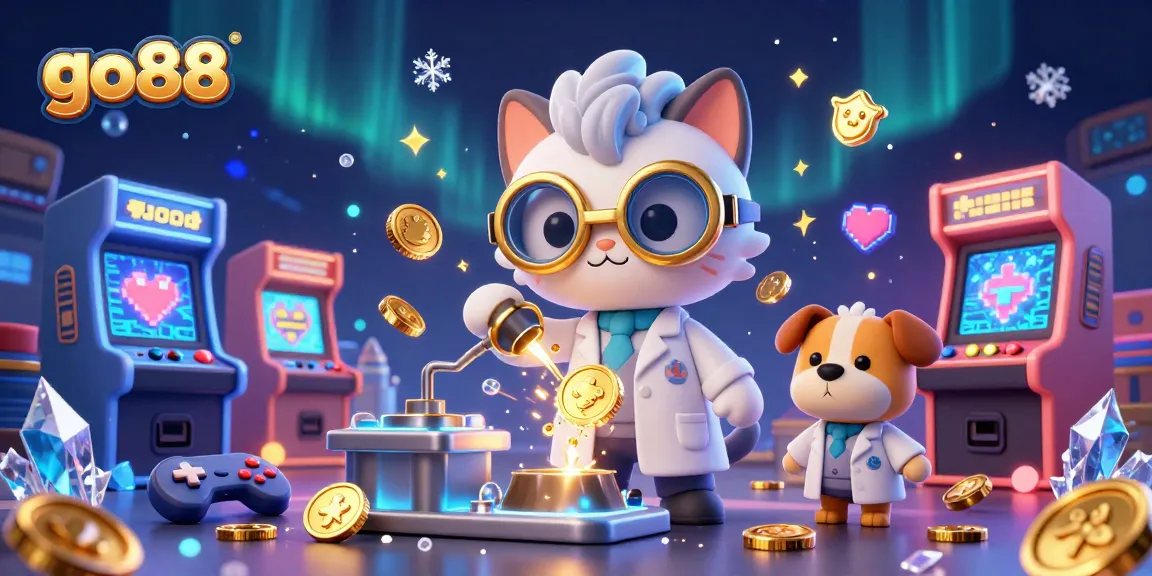 Experience go88 gaming excitement with a vibrant casino scene featuring unique characters and dynamic game elements.
